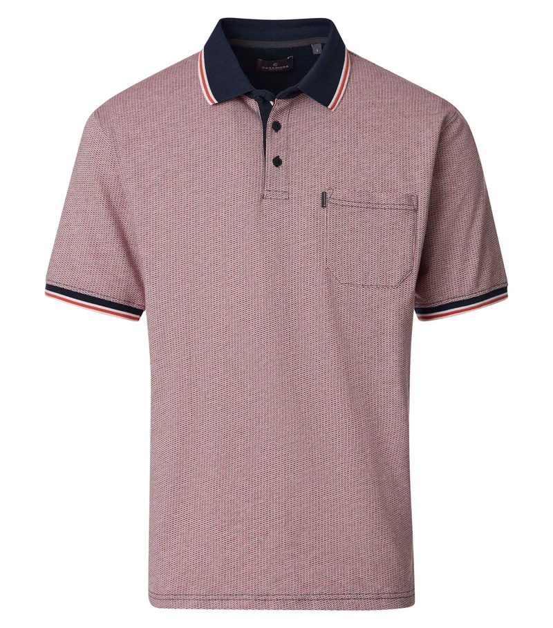 Poloshirt mit Minimal-Print