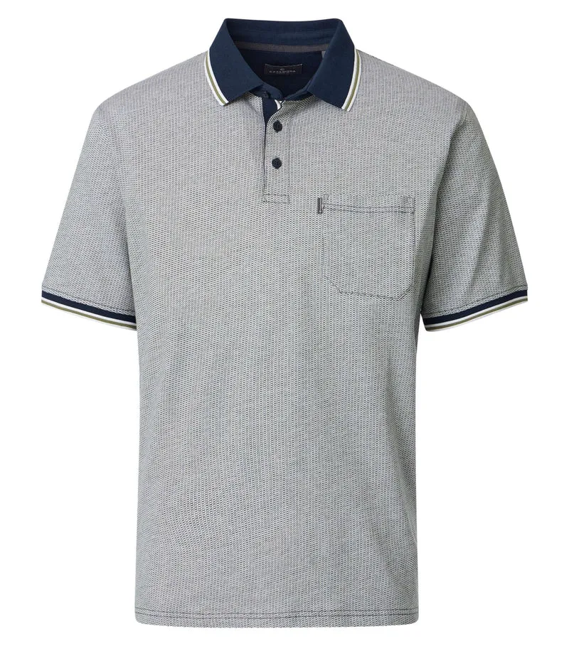 Poloshirt mit Minimal-Print