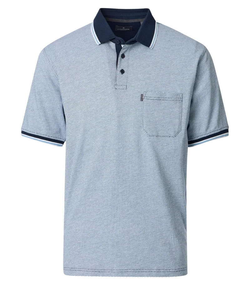 Poloshirt mit Minimal-Print