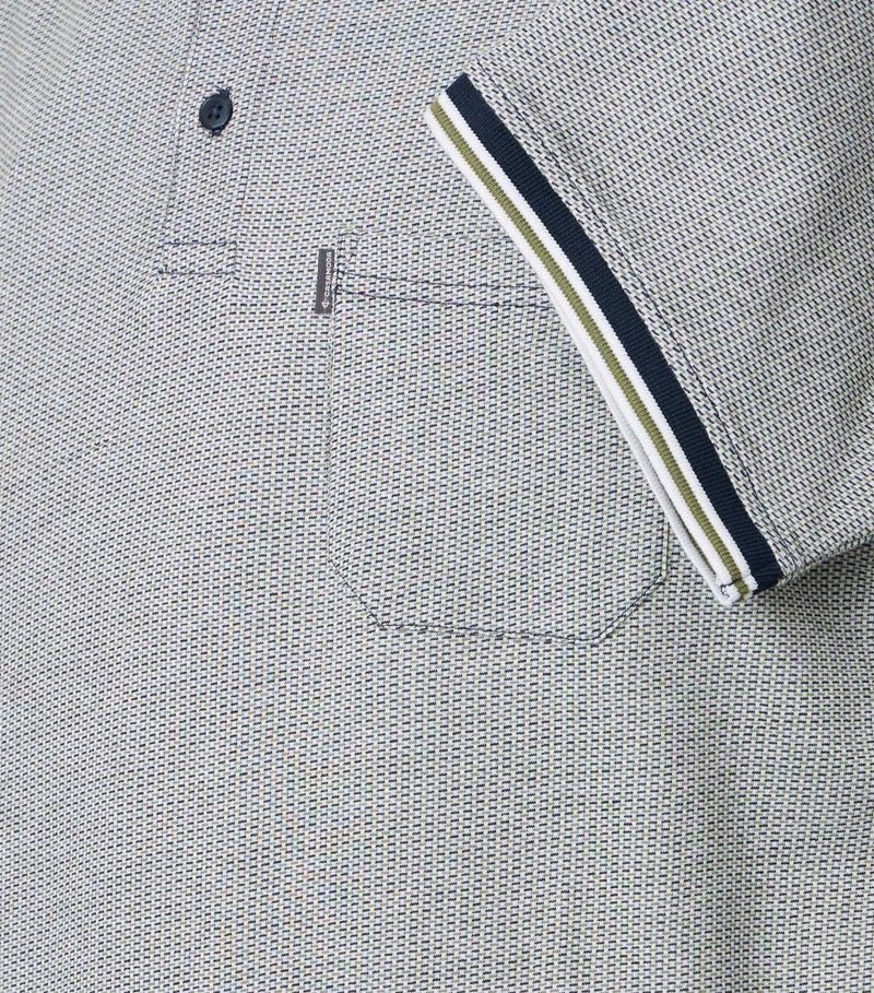 Poloshirt mit Minimal-Print