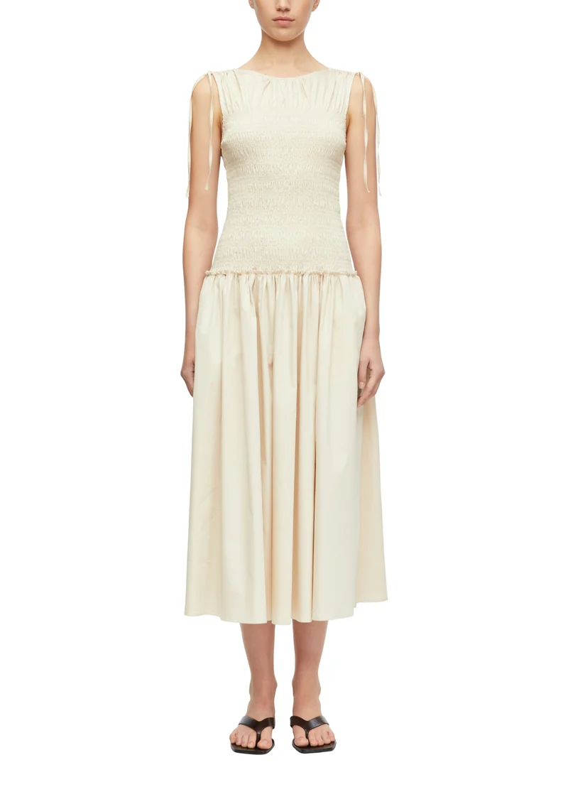 Baumwoll-Kleid in Midi Länge