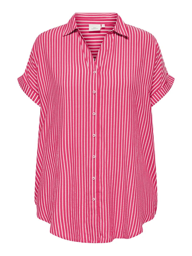 Loose Fit Curvy Bluse mit Streifen