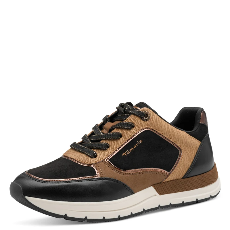 Sneaker Low mit Kontrastnähten