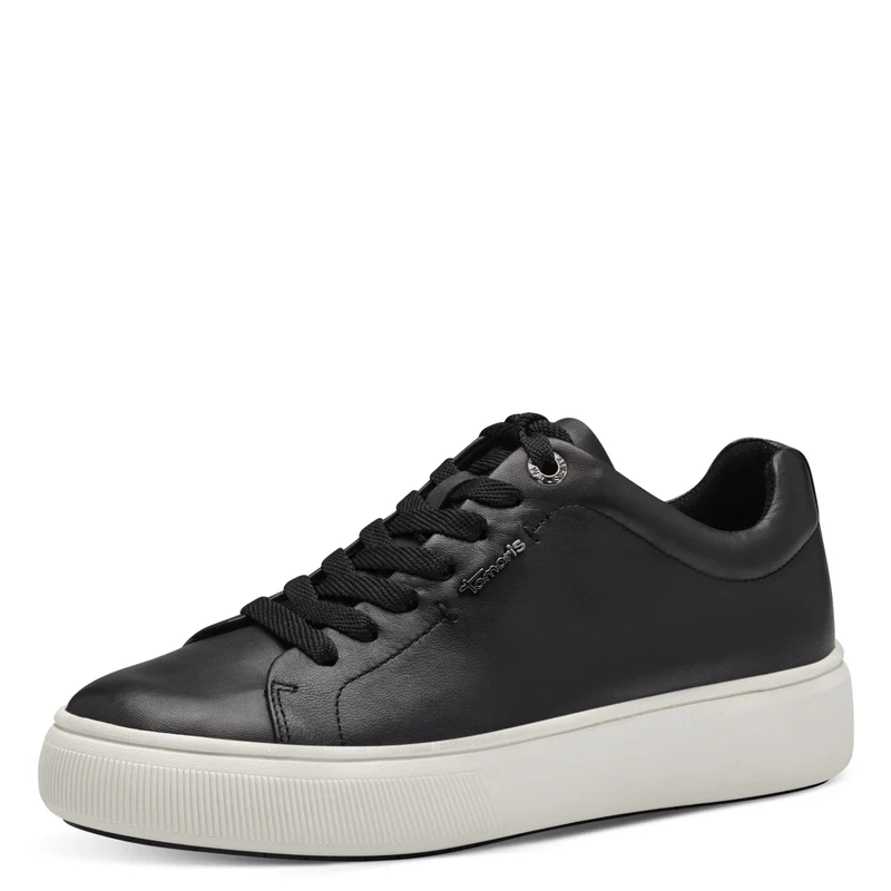 Leder-Sneaker mit Schnürung
