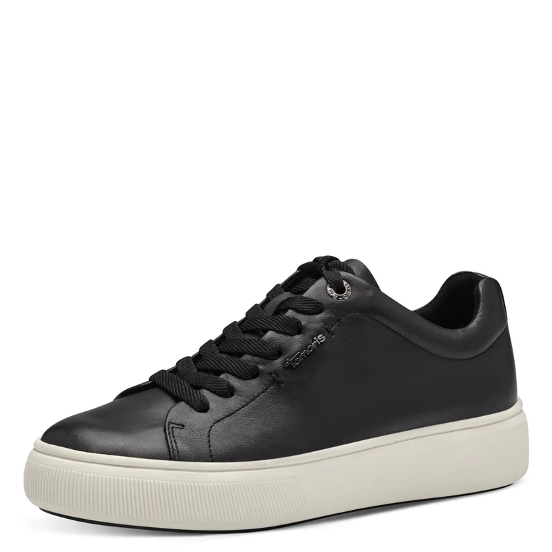 Leder-Sneaker mit Schnürung