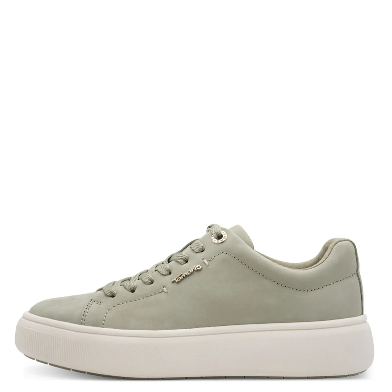 Leder-Sneaker mit Schnürung