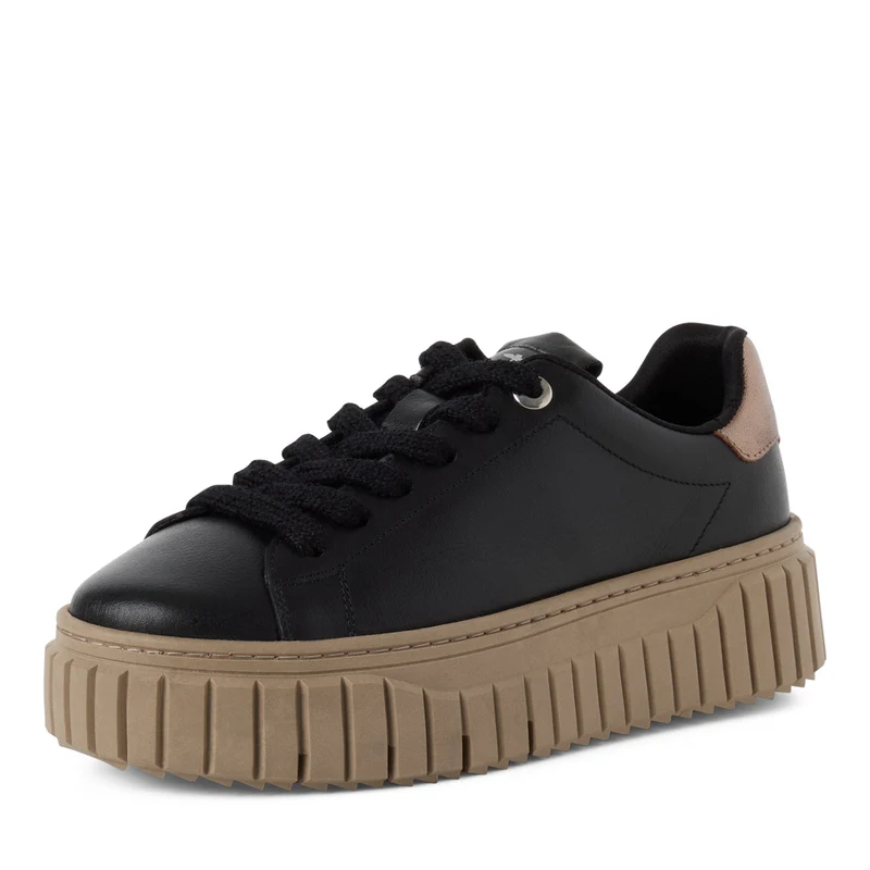 Leder-Sneaker mit Schnürung
