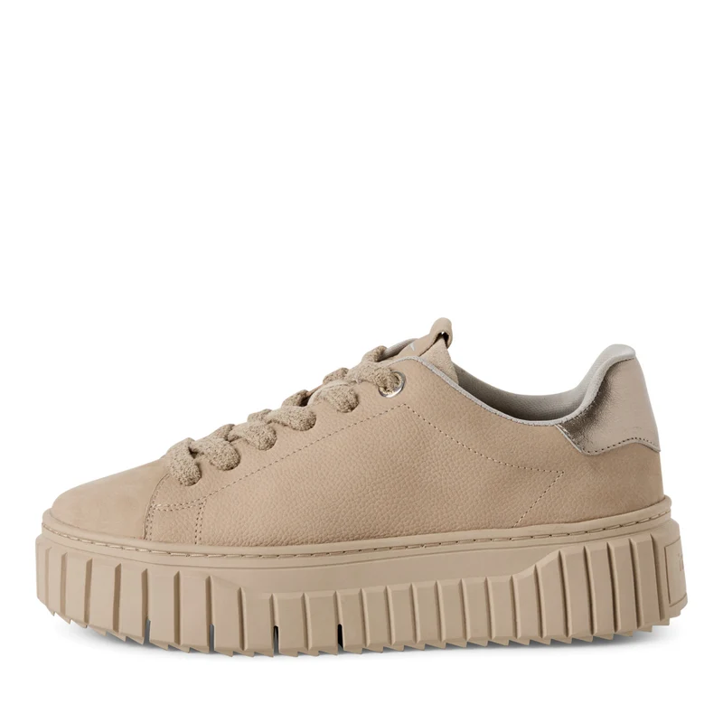 Leder-Sneaker mit Schnürung