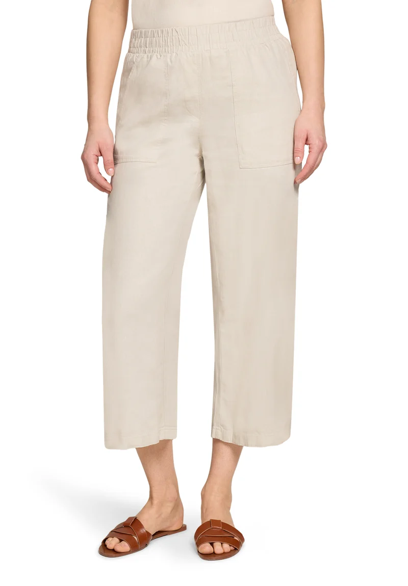 Sommerhose aus Leinen-Mix