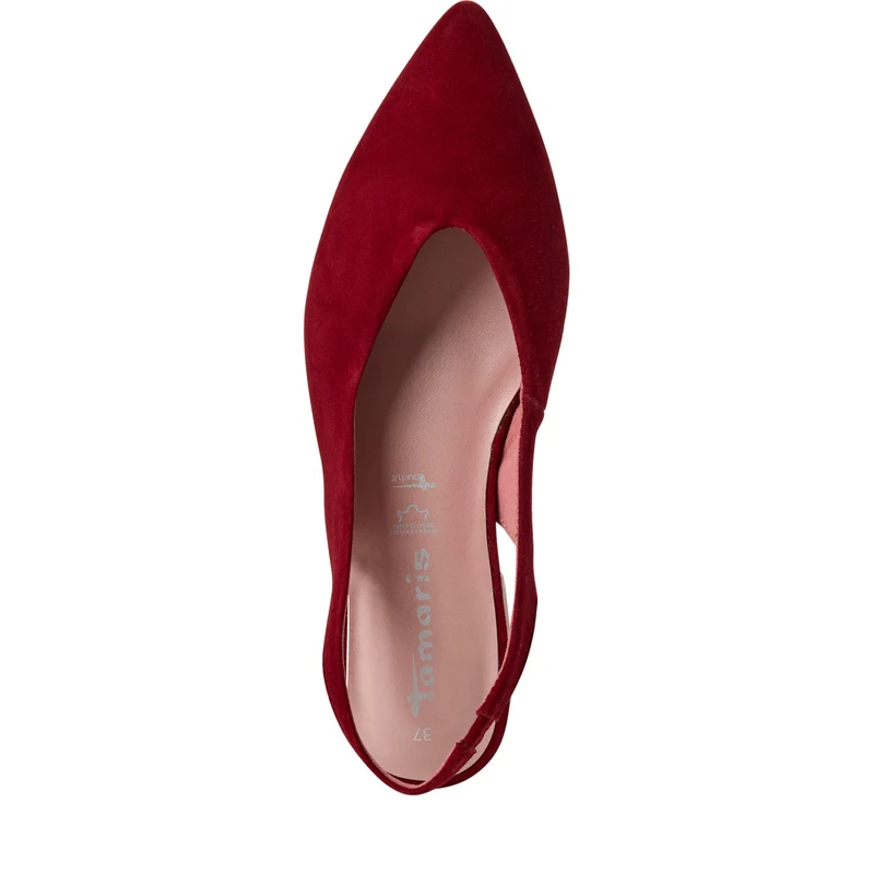 Leder-Slingpumps