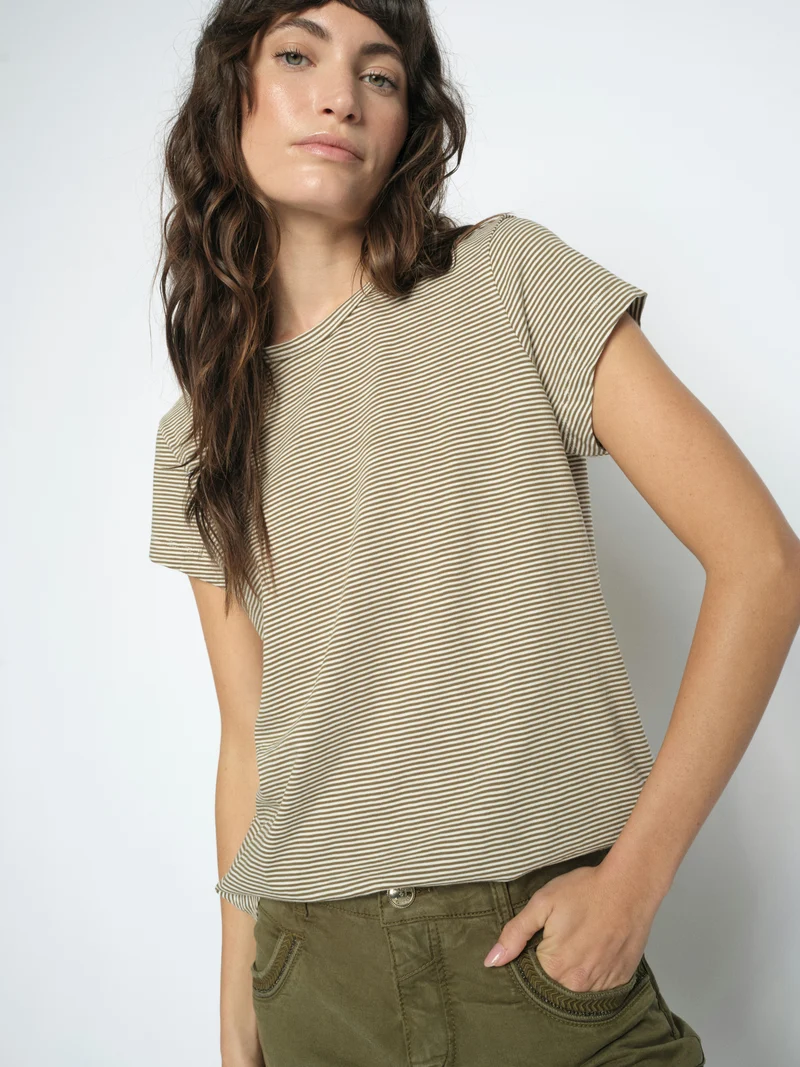 MMCampa O-SS Stripe Tee – Basic Streifenshirt