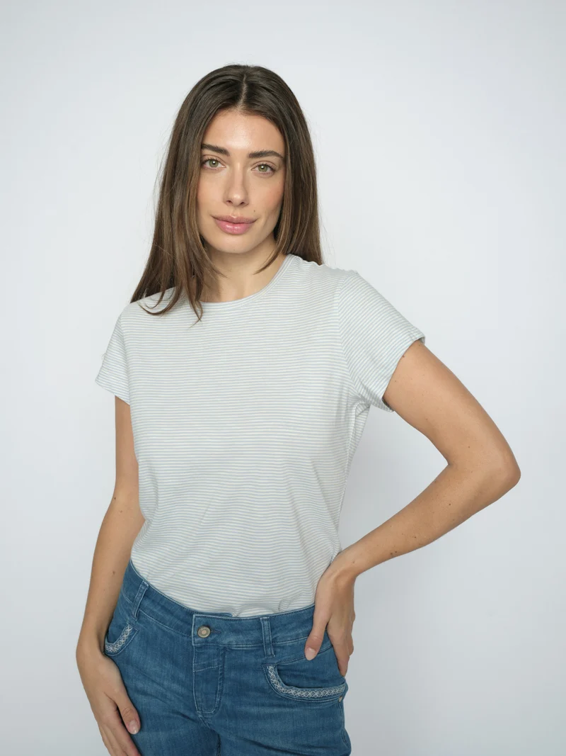 MMCampa O-SS Stripe Tee – Basic Streifenshirt