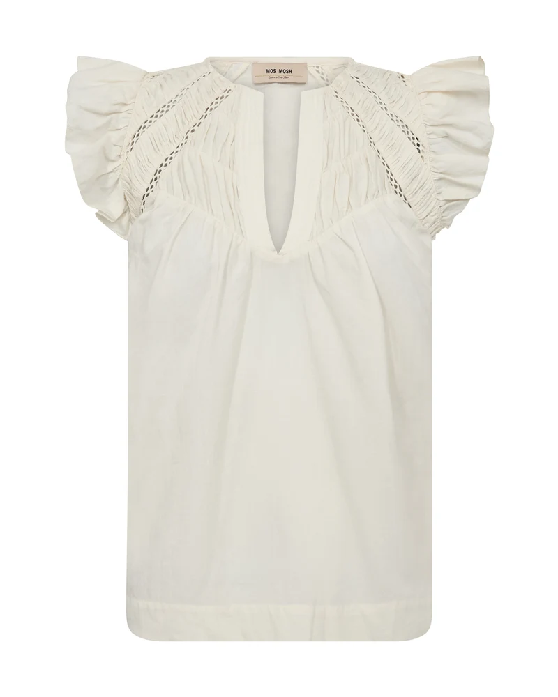 MMWoda Izha – Baumwollbluse mit Rüschendetail