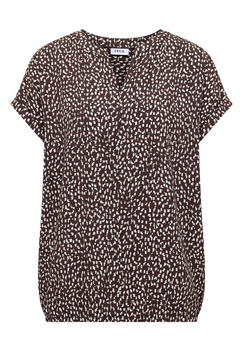 Dropped Shoulder Bluse mit Print