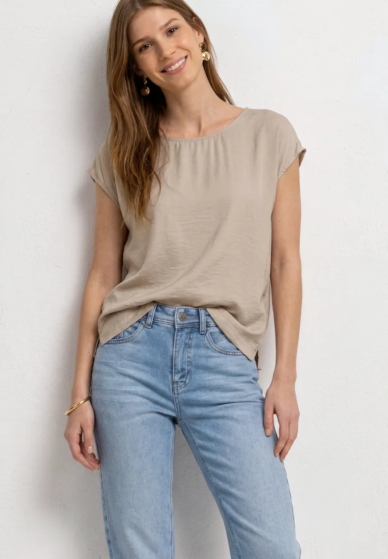 Dropped Shoulder Blusenshirt