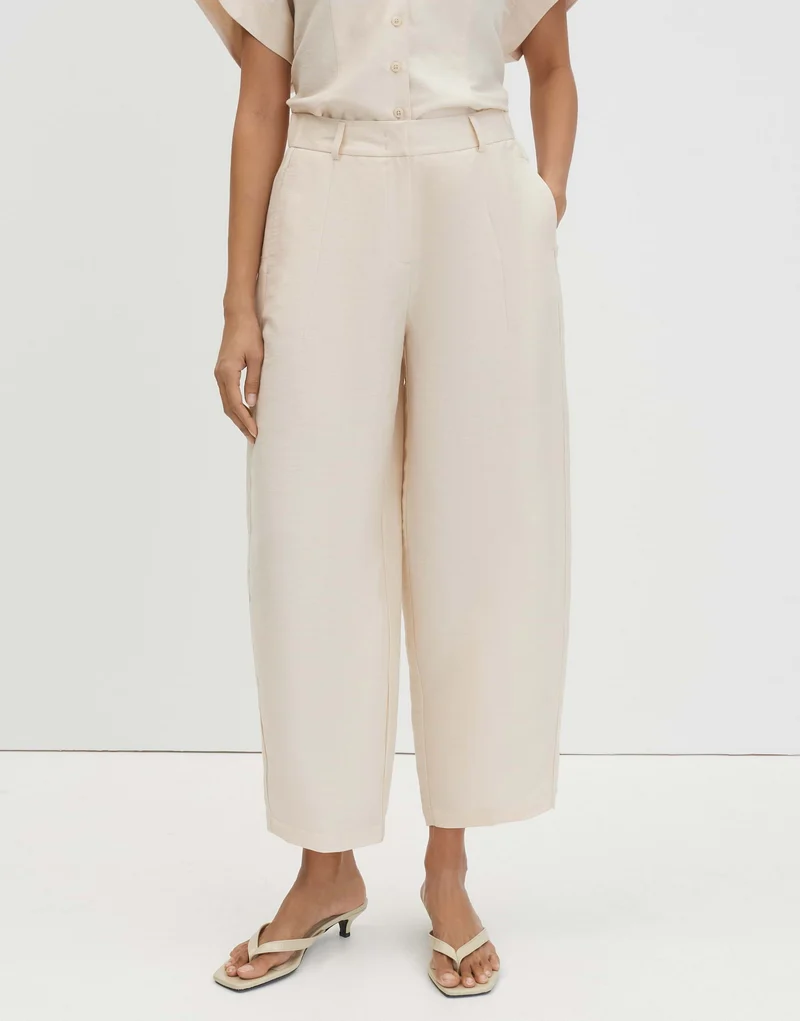 "CISILIA BARREL LINEN" Hose im Barrel Fit