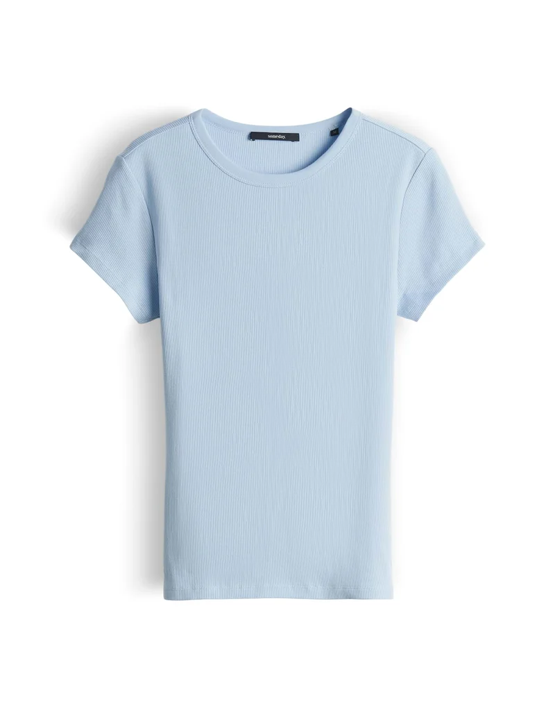 Rippshirt "KLEOH" aus Cotton Mix