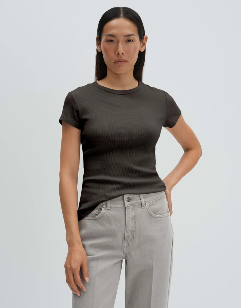 Rippshirt "KLEOH" aus Cotton Mix