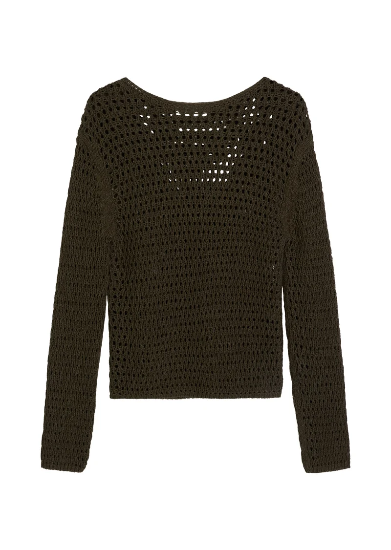 Netzpullover mit Ajour Muster
