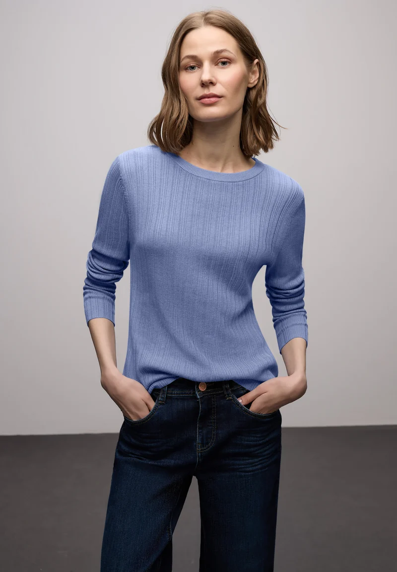 Pullover mit Rippstruktur