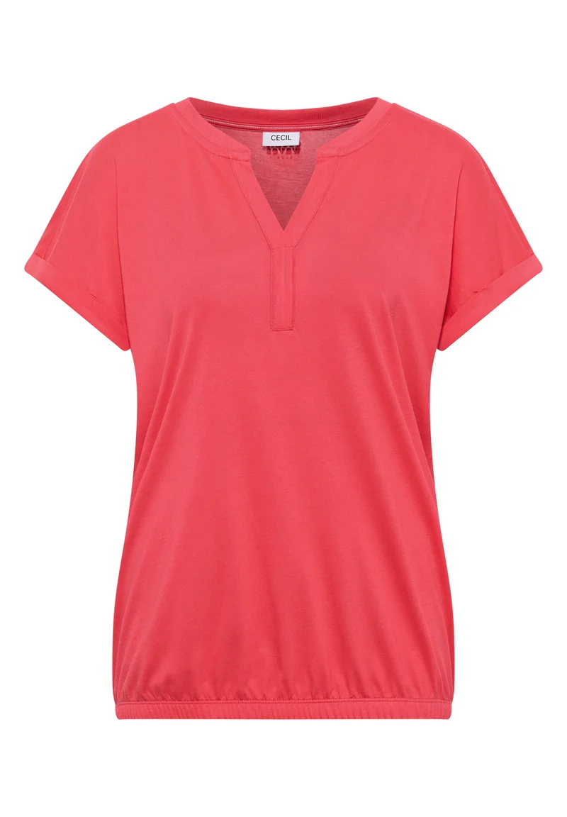 Kurzarm Shirt im Tunika-Look