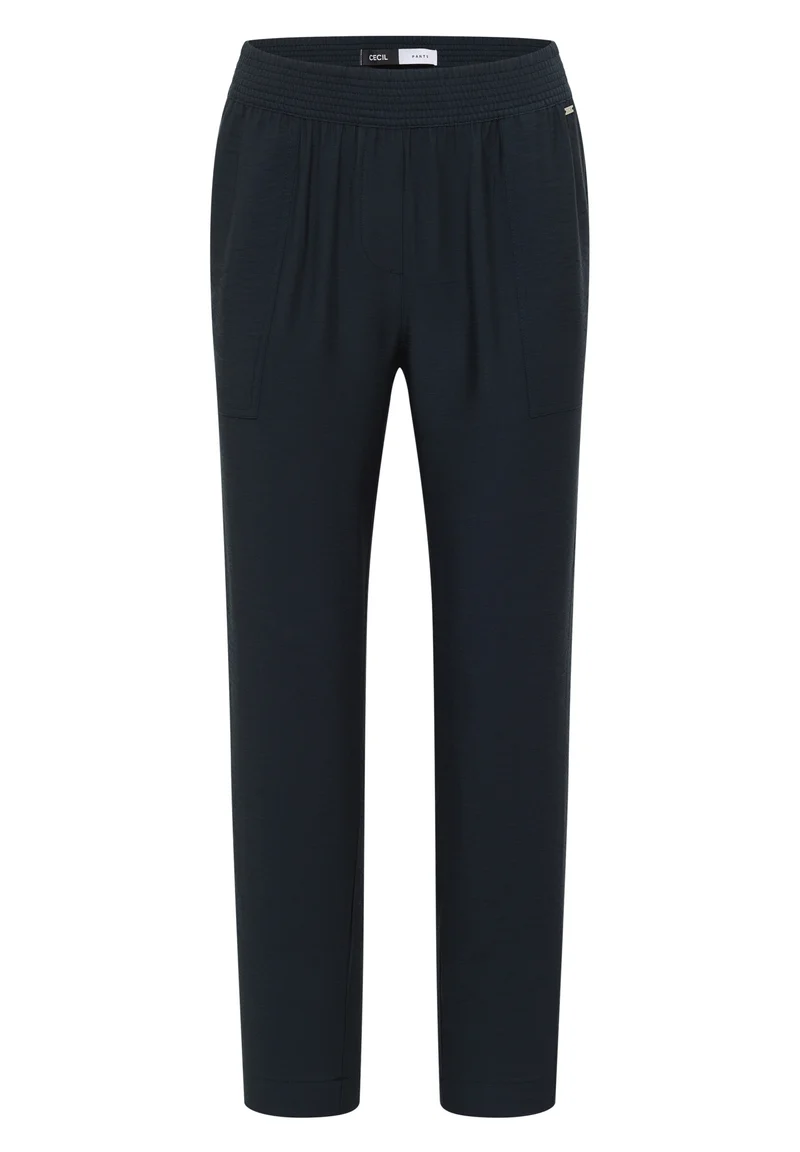 Mid Waist Slim Leg Hose im Loose Fit