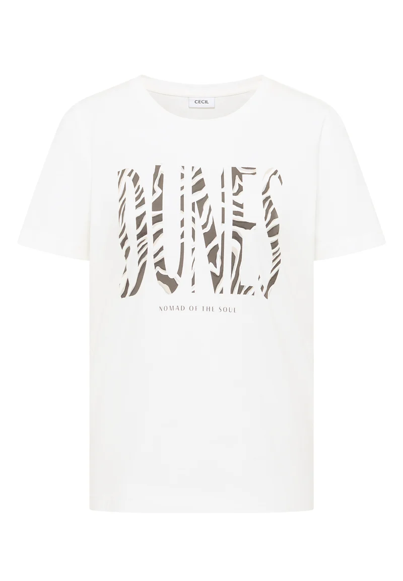 T-Shirt mit Rundhals und Frontprint