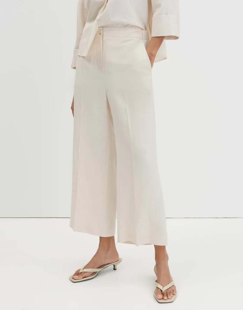 "CELINO CROPPED LINEN" Culotte Hose