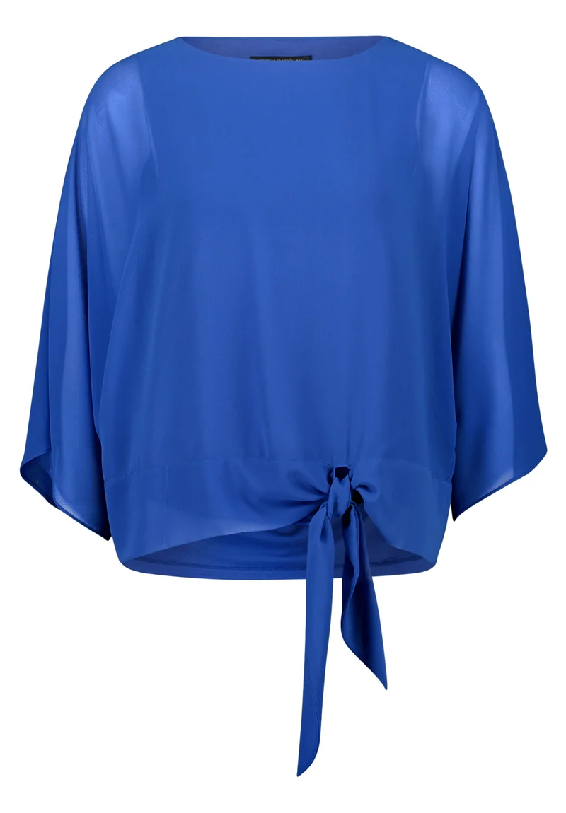 Chiffonbluse mit Fledermausärmeln