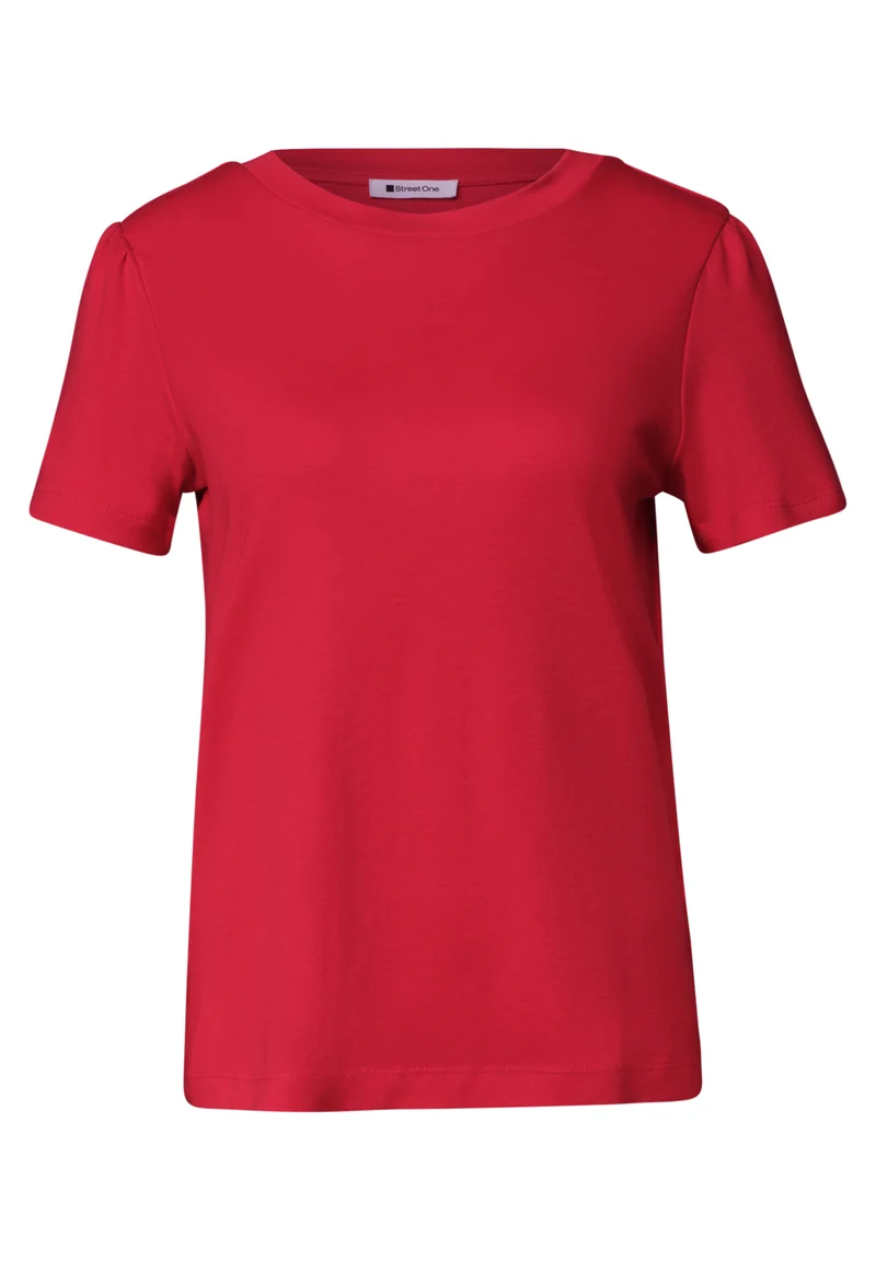 T-Shirt mit gerafftem Ärmel