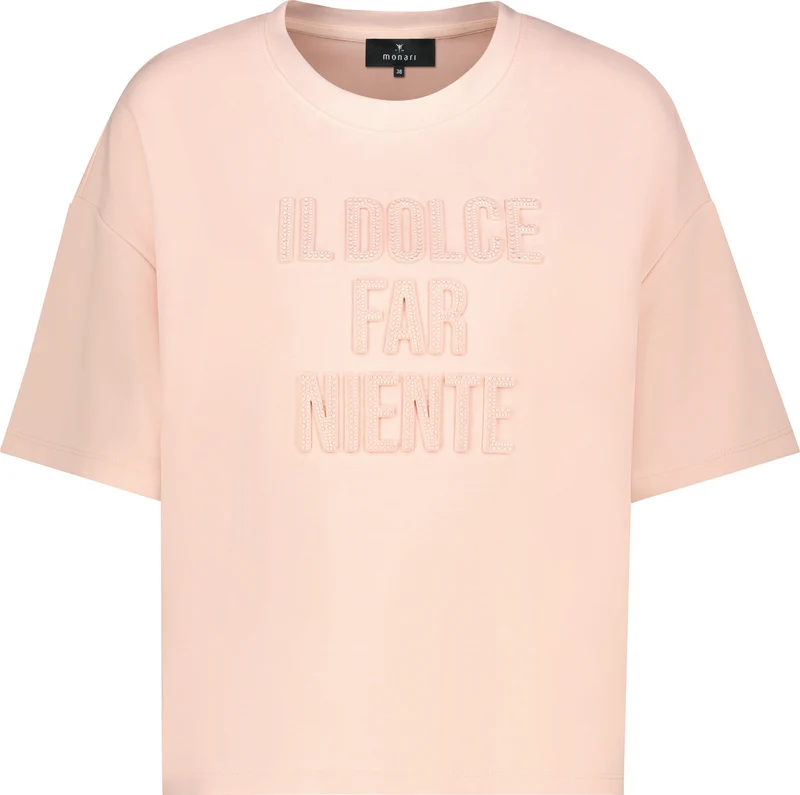T-Shirt mit Prägeschriftzug