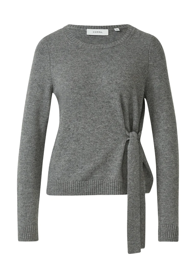 Strickpullover mit Bindedetail