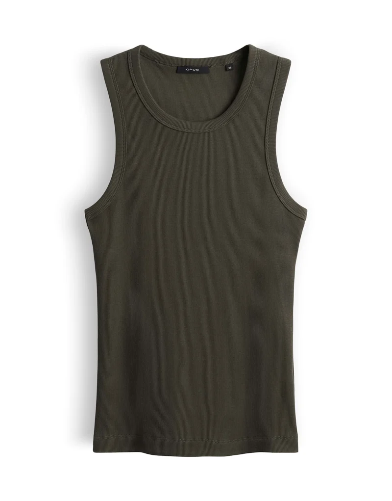 ILESSO Slim Geripptes Tanktop
