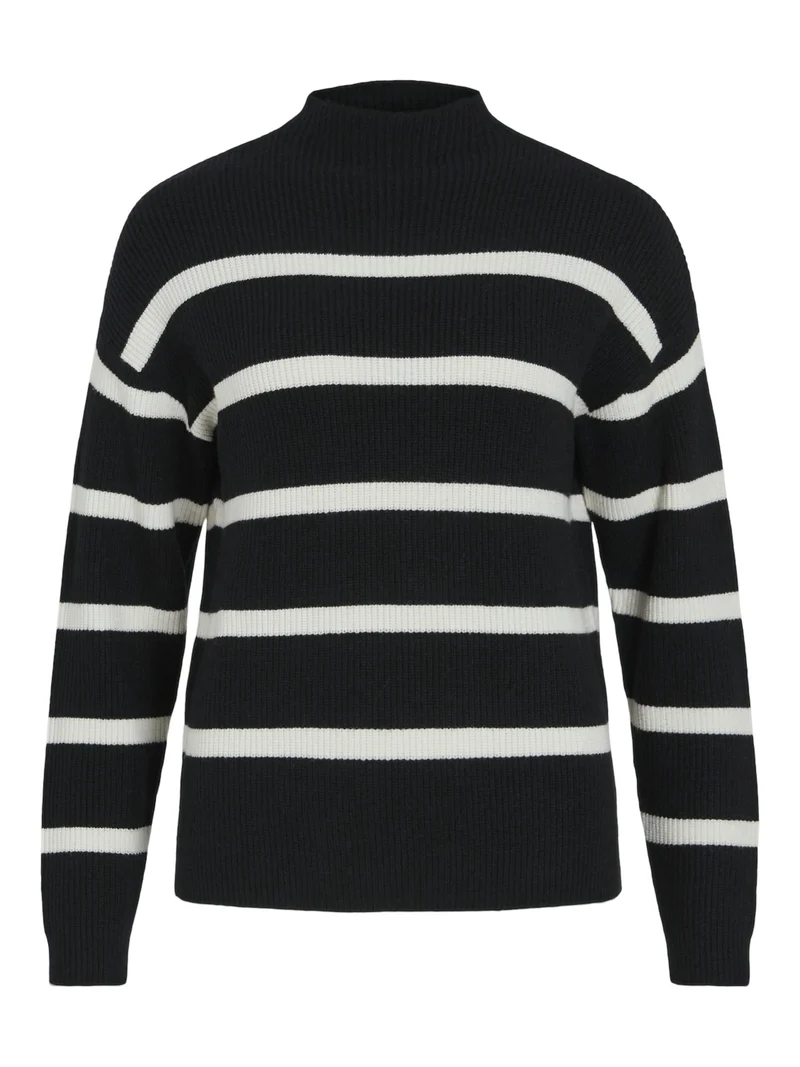 Strickpullover mit Streifen