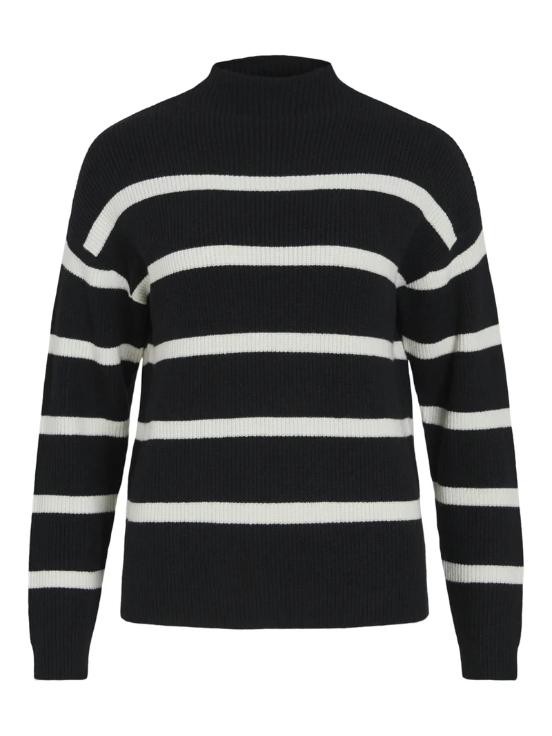 Strickpullover mit Streifen