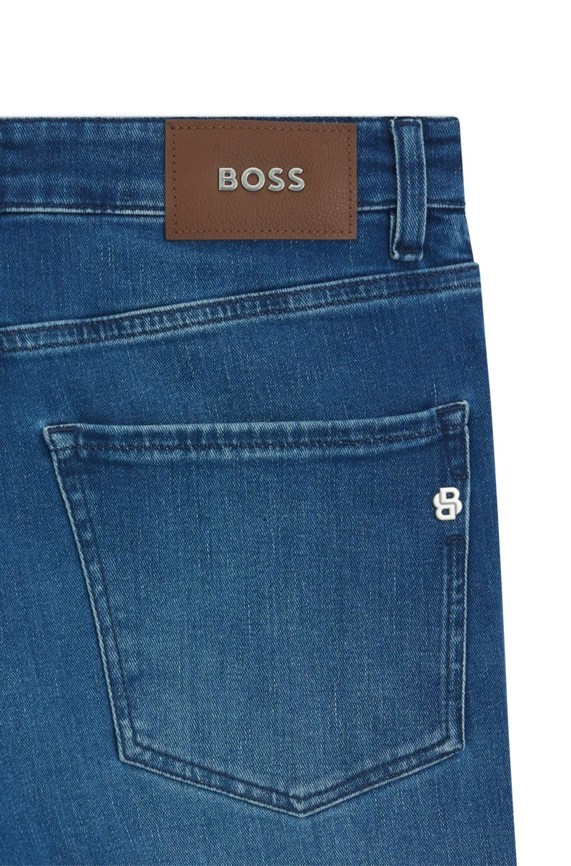 H-Delaware Slim-Fit Jeans aus Stretch-Denim