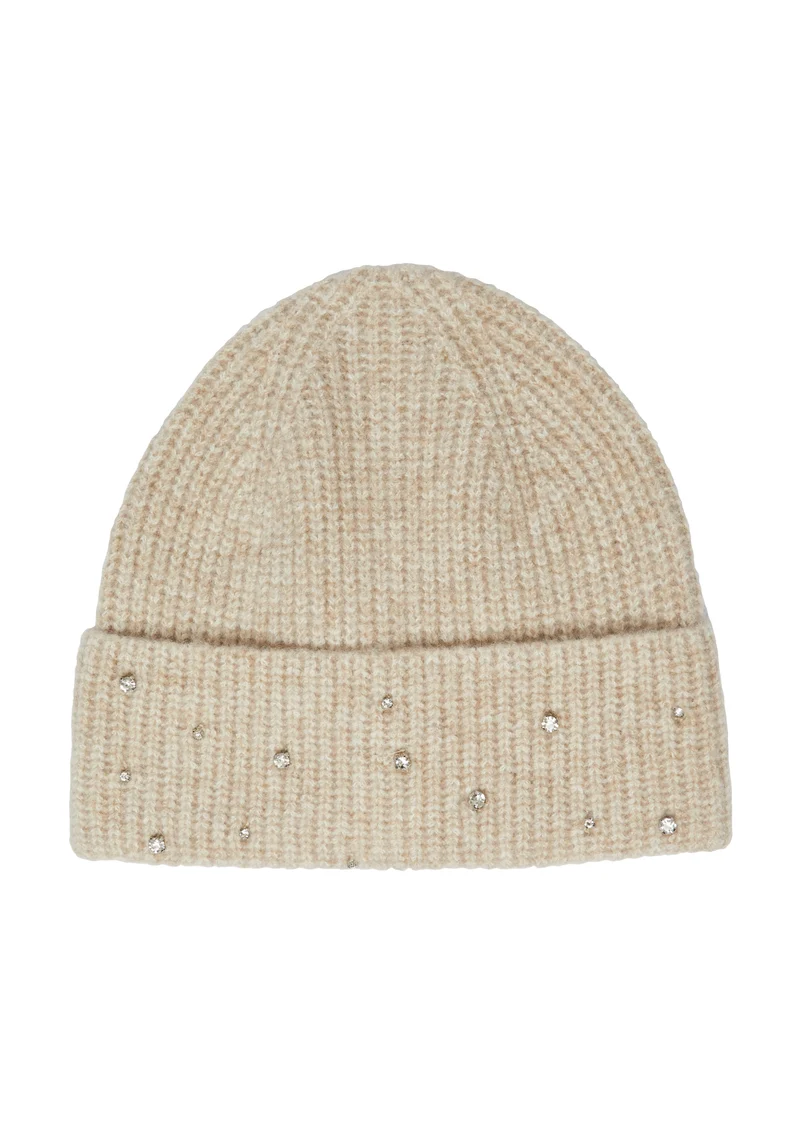 Beanie" Schmuckstein-Besatz"