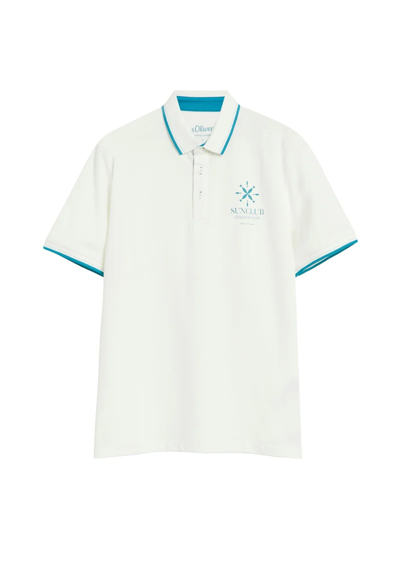Polo-Shirt mit Kontrast-Details