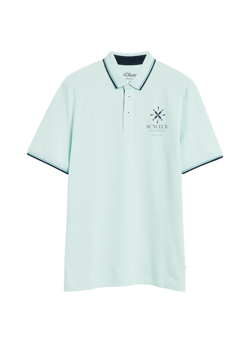 Polo-Shirt mit Kontrast-Details