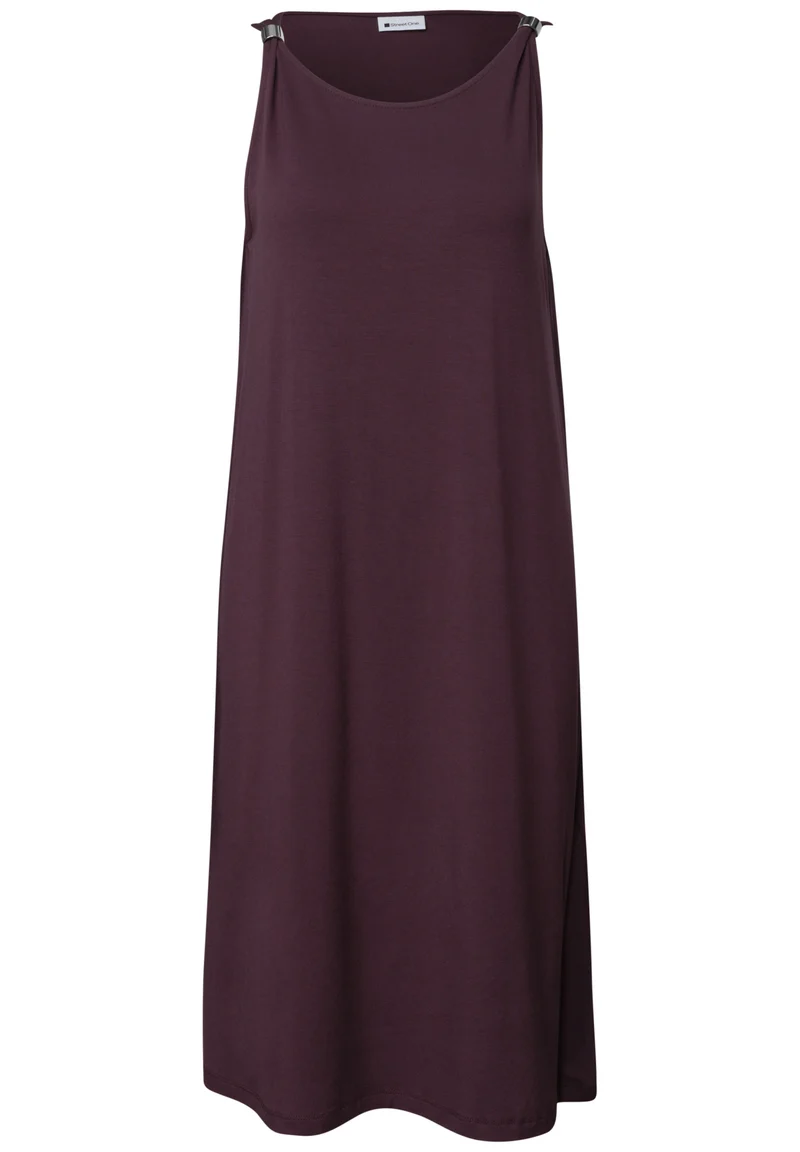 Knielanges Kleid mit Schnallendetail