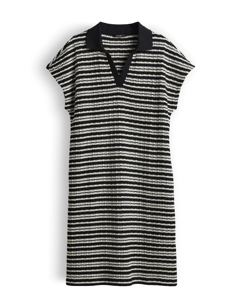 WARY Polokleid in Strick Optik