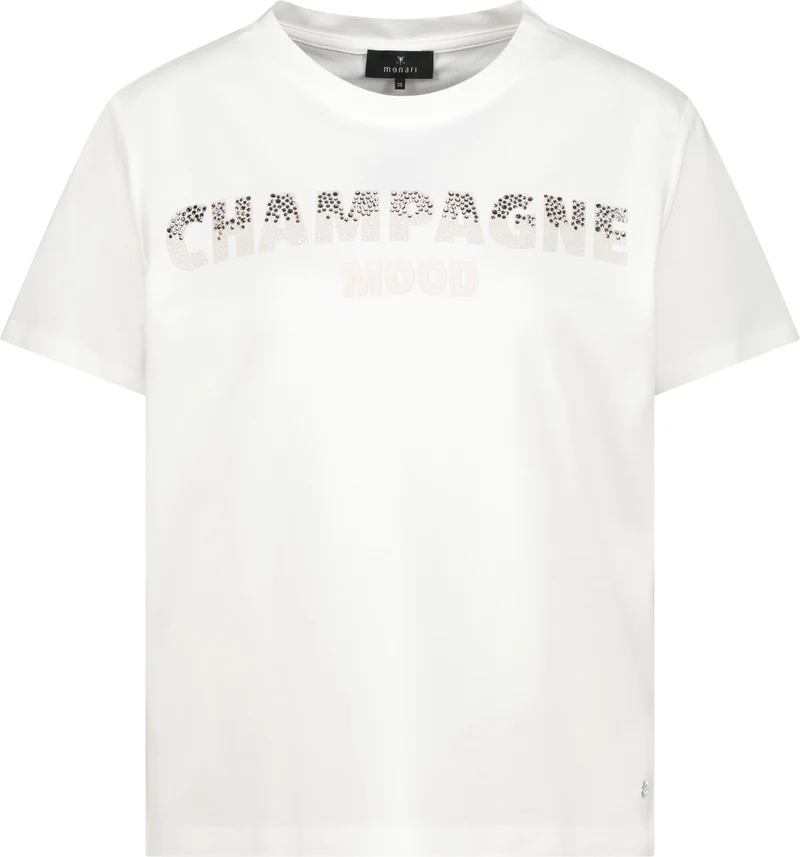 T-Shirt mit Strasssteinen