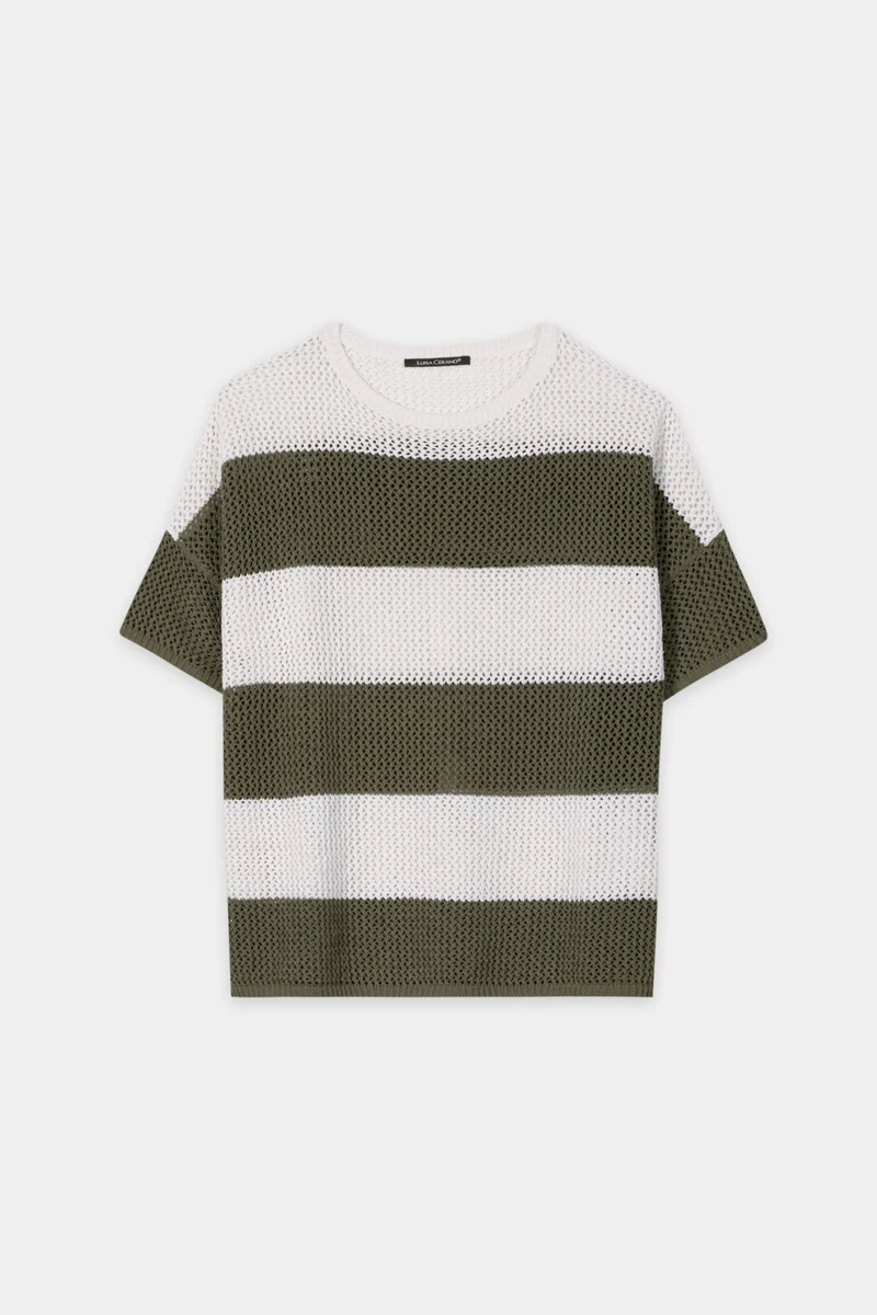 Kurzärmliger Pullover