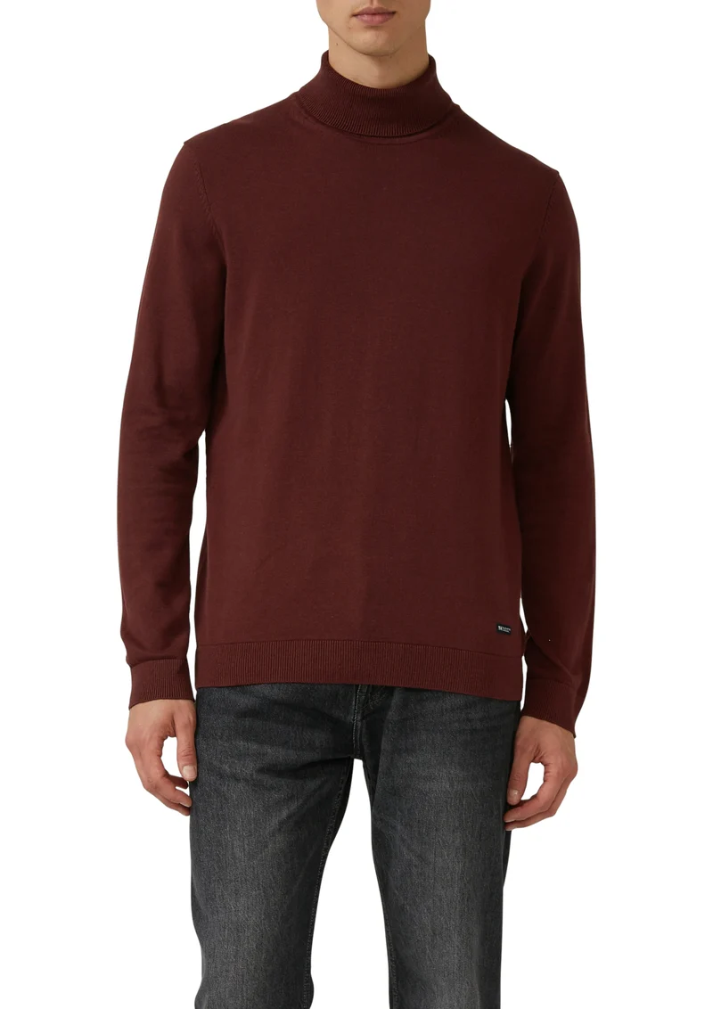 Rollkragenpullover aus reiner Baumwolle