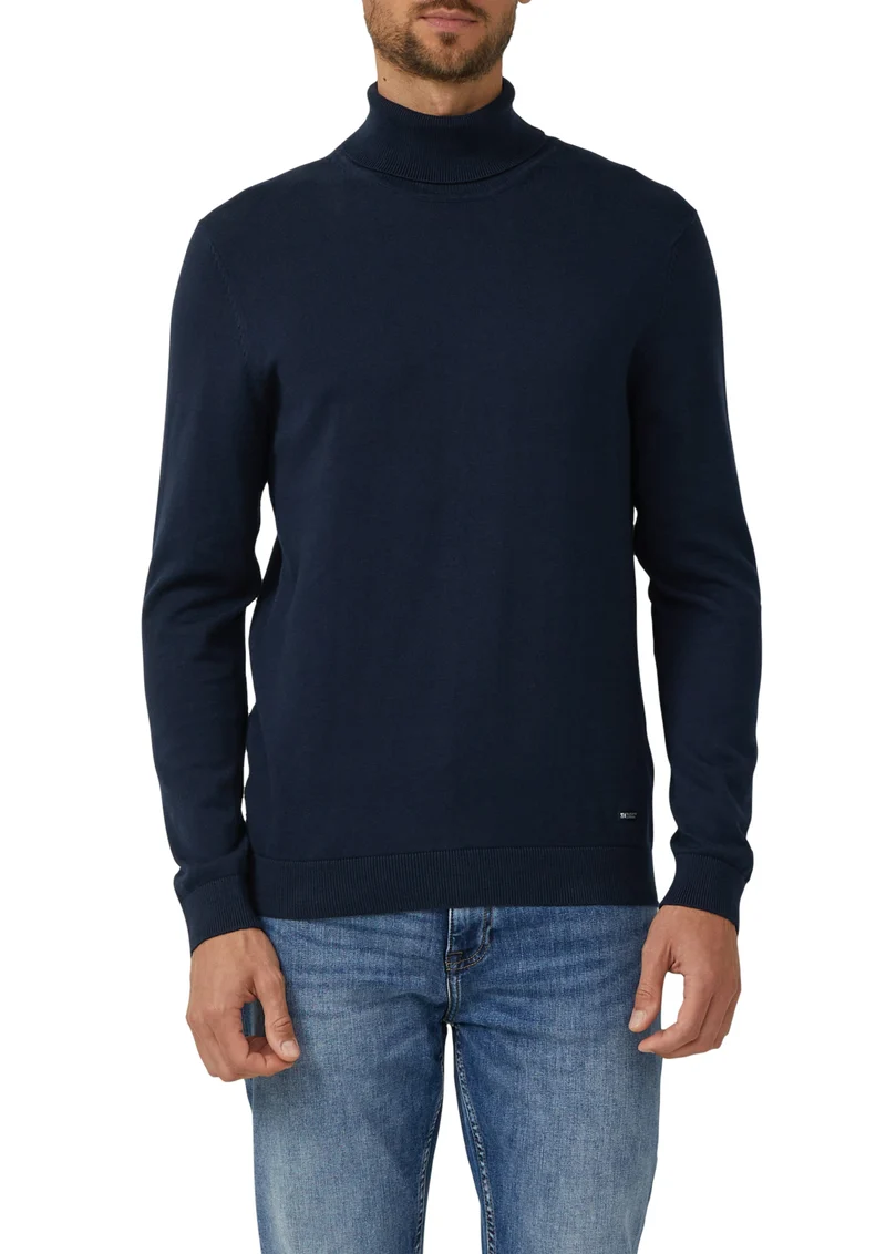 Rollkragenpullover aus reiner Baumwolle