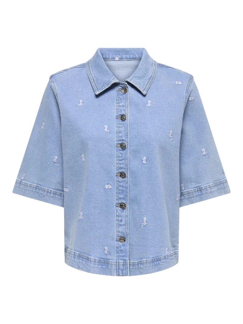 ONLBELLA Jeanshemd mit Stickerei