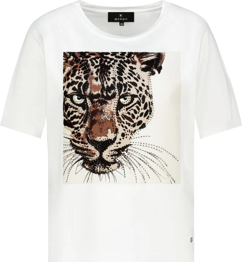T-Shirt mit Leoparden-Print