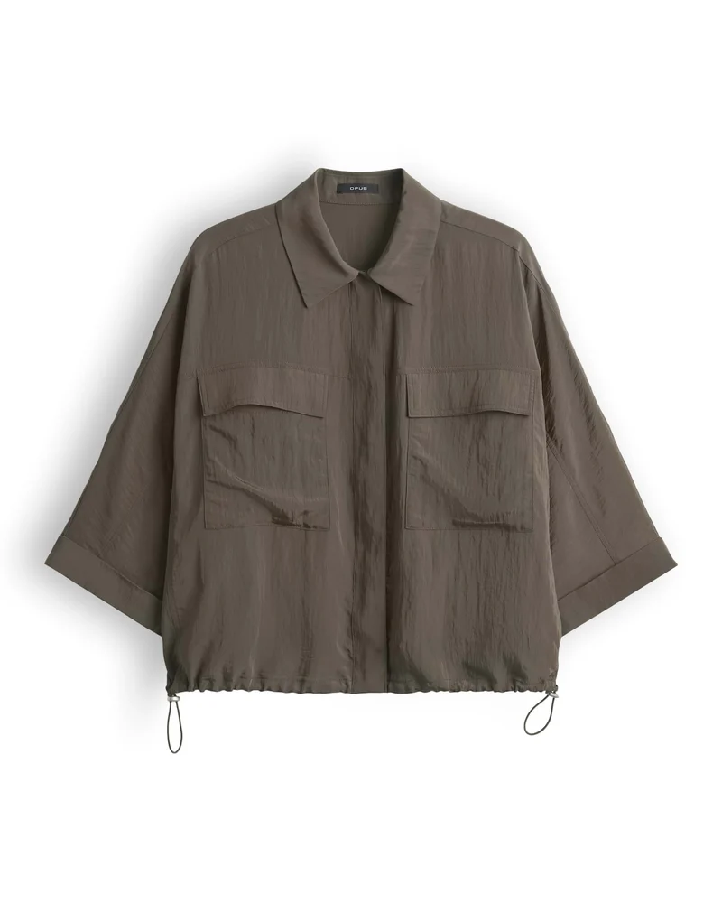 FROPA Bluse mit Crash-Optik