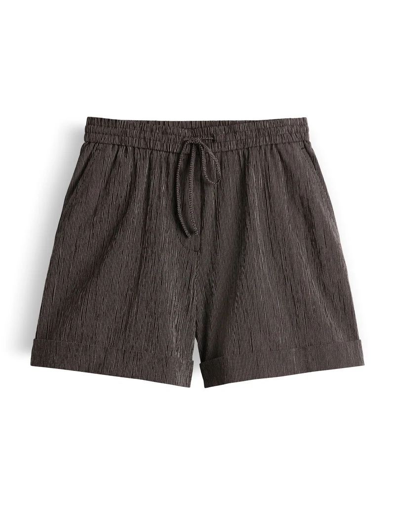 MALKY SHORTS mit zweifarbigen Crinkle Effekt