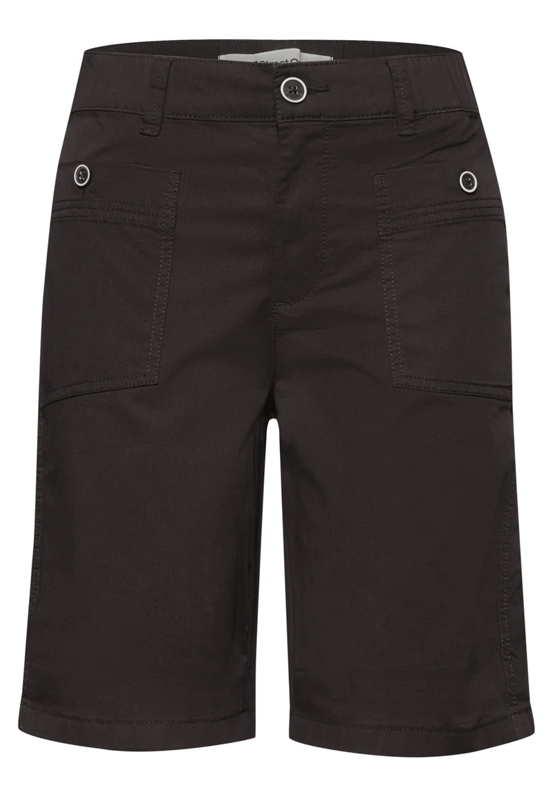 Straight Leg Bermuda mit Turn-Up